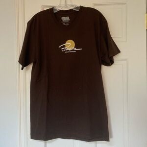 Primitive Brown Short Sleeve Tee with Gold and White Graphic